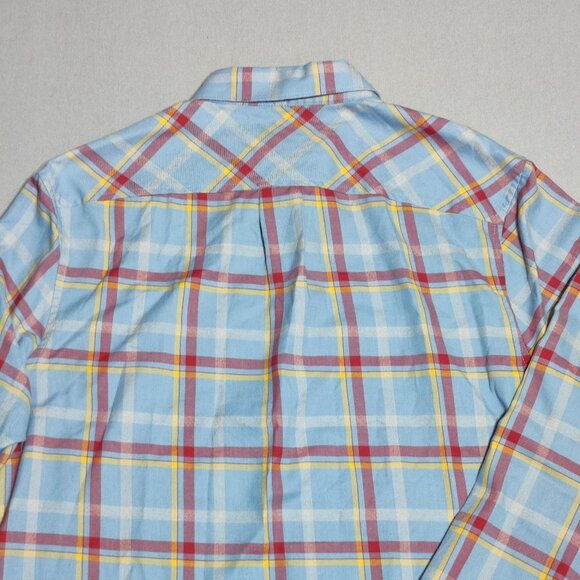 An Original Penguin by Munsingwear button down shirt men's sz M light blue check - Picture 4 of 11